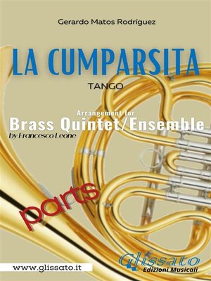 cover image of La Cumparsita--Brass Quintet (parts)
